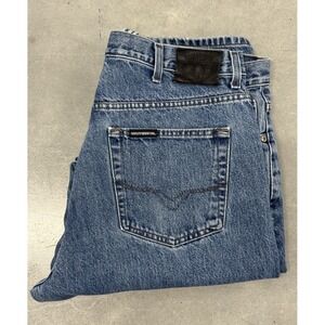 Harley Davidson Mens Jeans Size 38x32 Blue Straight Leg Denim